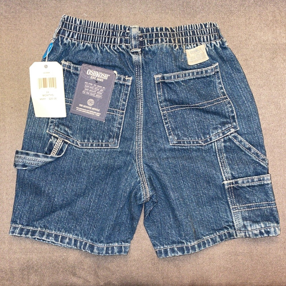 NWT.  Oshkosh Jean Shorts. Size 24 Months - Picture 2 of 6